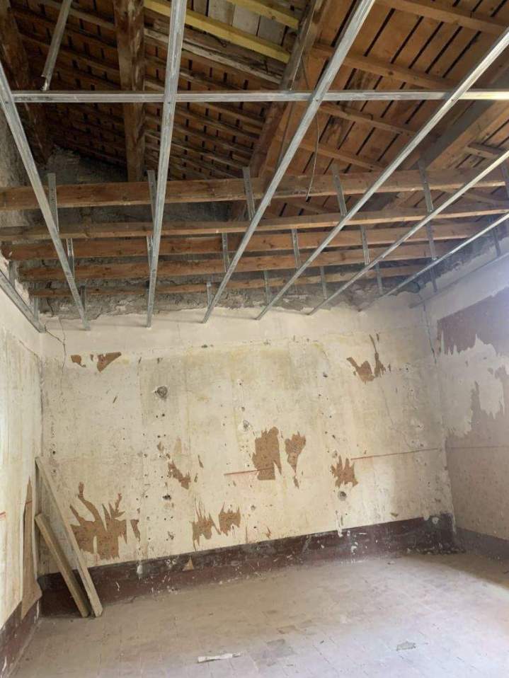 Réhabilitation mur et plafond Cornillon