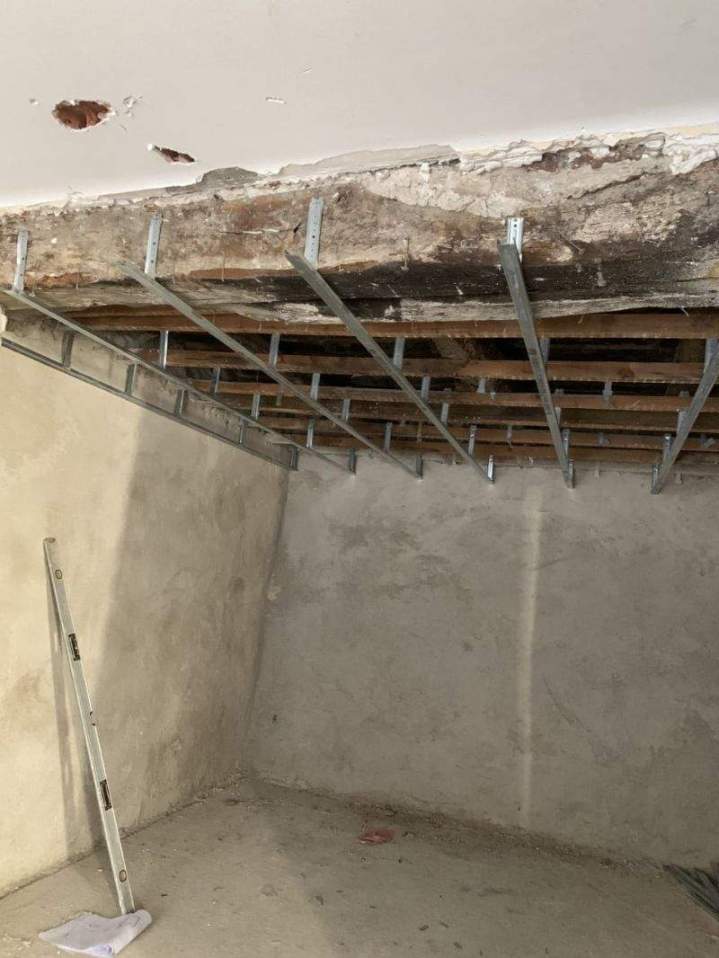 Réhabilitation de plafond Cornillon
